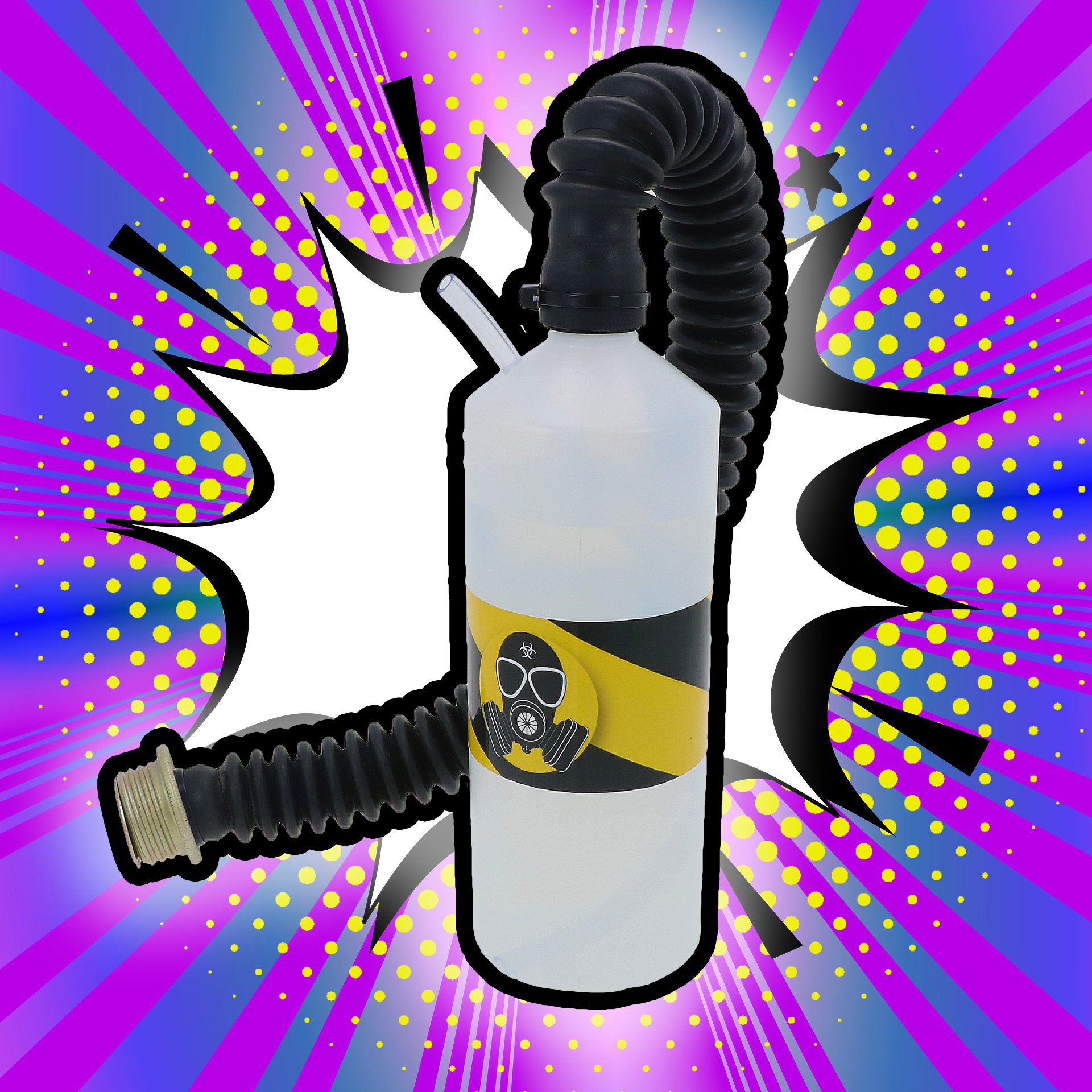 Bubble Bottle for Gas Mask