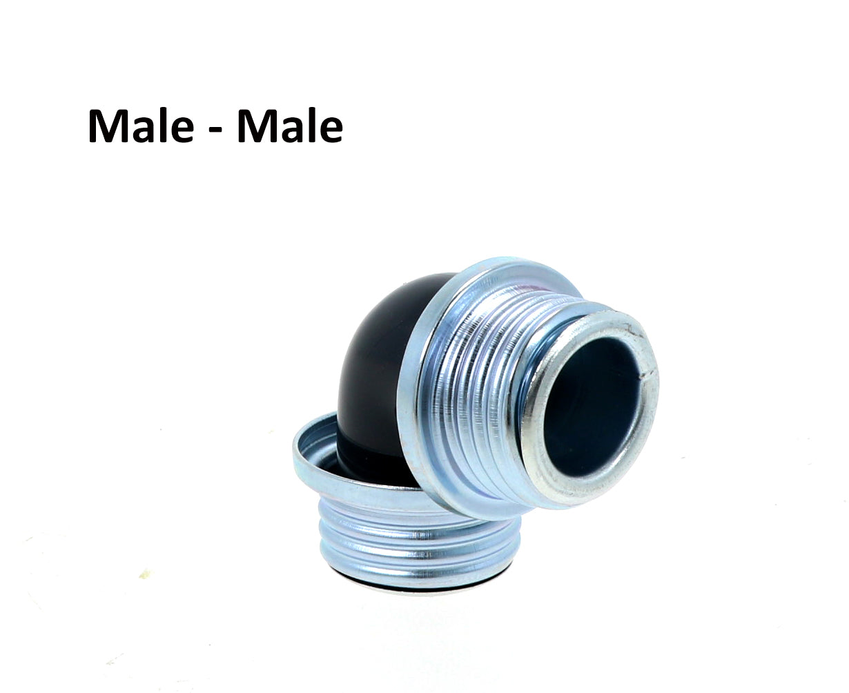 Right Angled Gas Mask Connector (Screw Fit)