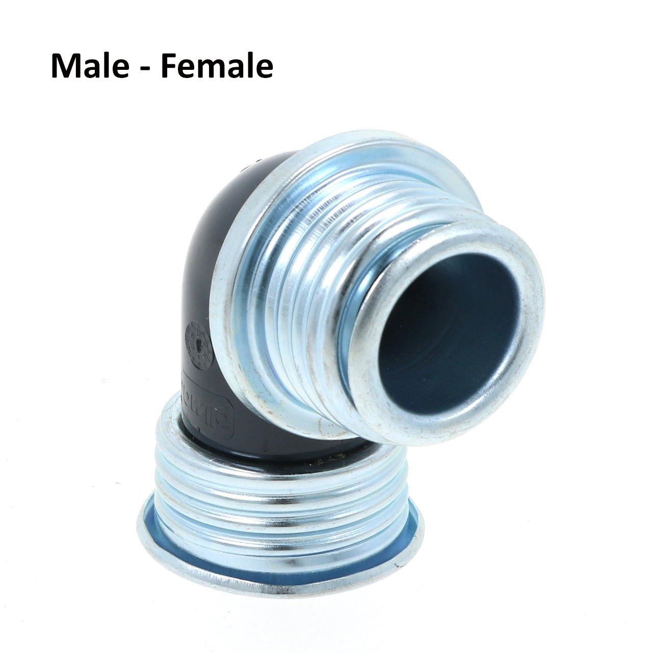 Right Angled Gas Mask Connector (Screw Fit)