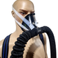 Anaesthetic Mask with Double Hose Loop and 6L Rebreather Bag