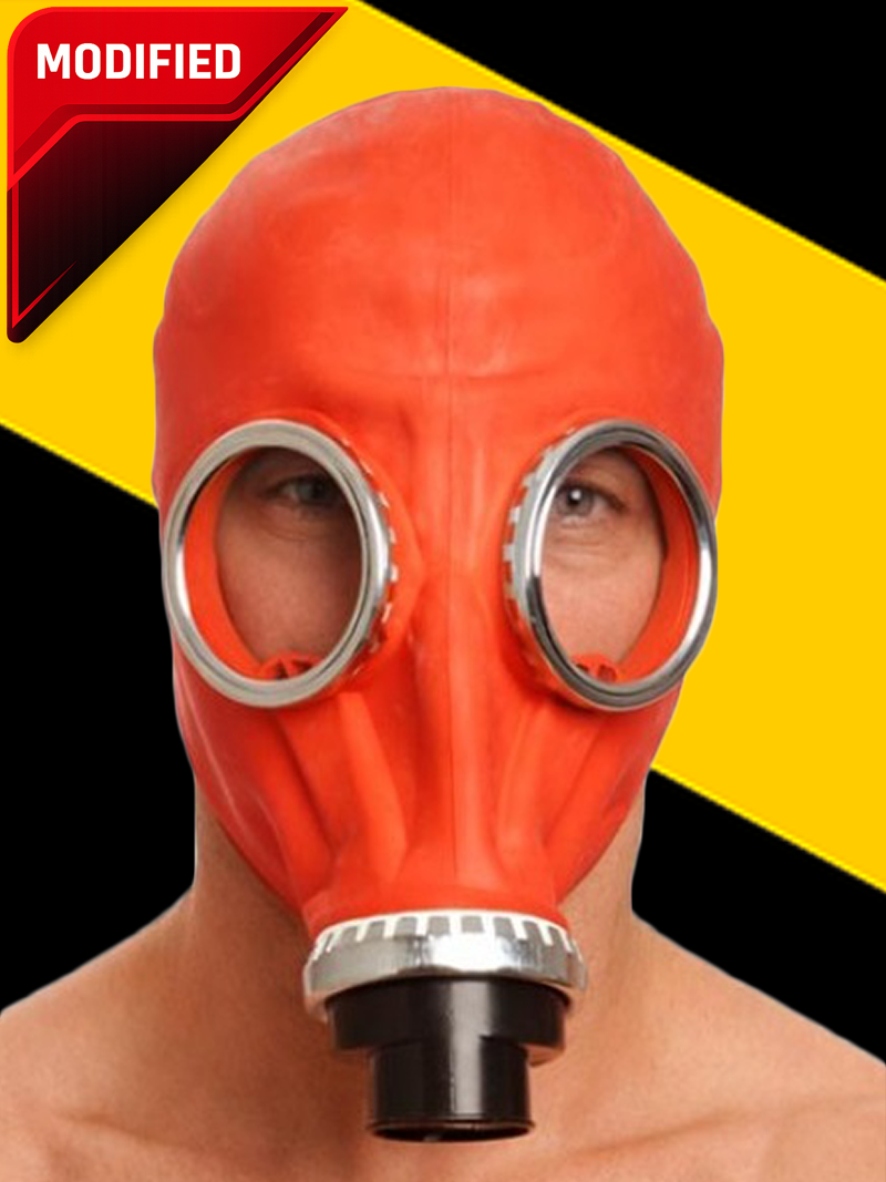 GP5-CC Gas Mask - Converted for Rebreathing - Red