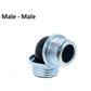 Right Angled Gas Mask Connector (Screw Fit)
