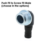 Right Angled Gas Mask to Anaesthetic Mask Connector (Screw Fit to Push Fit)